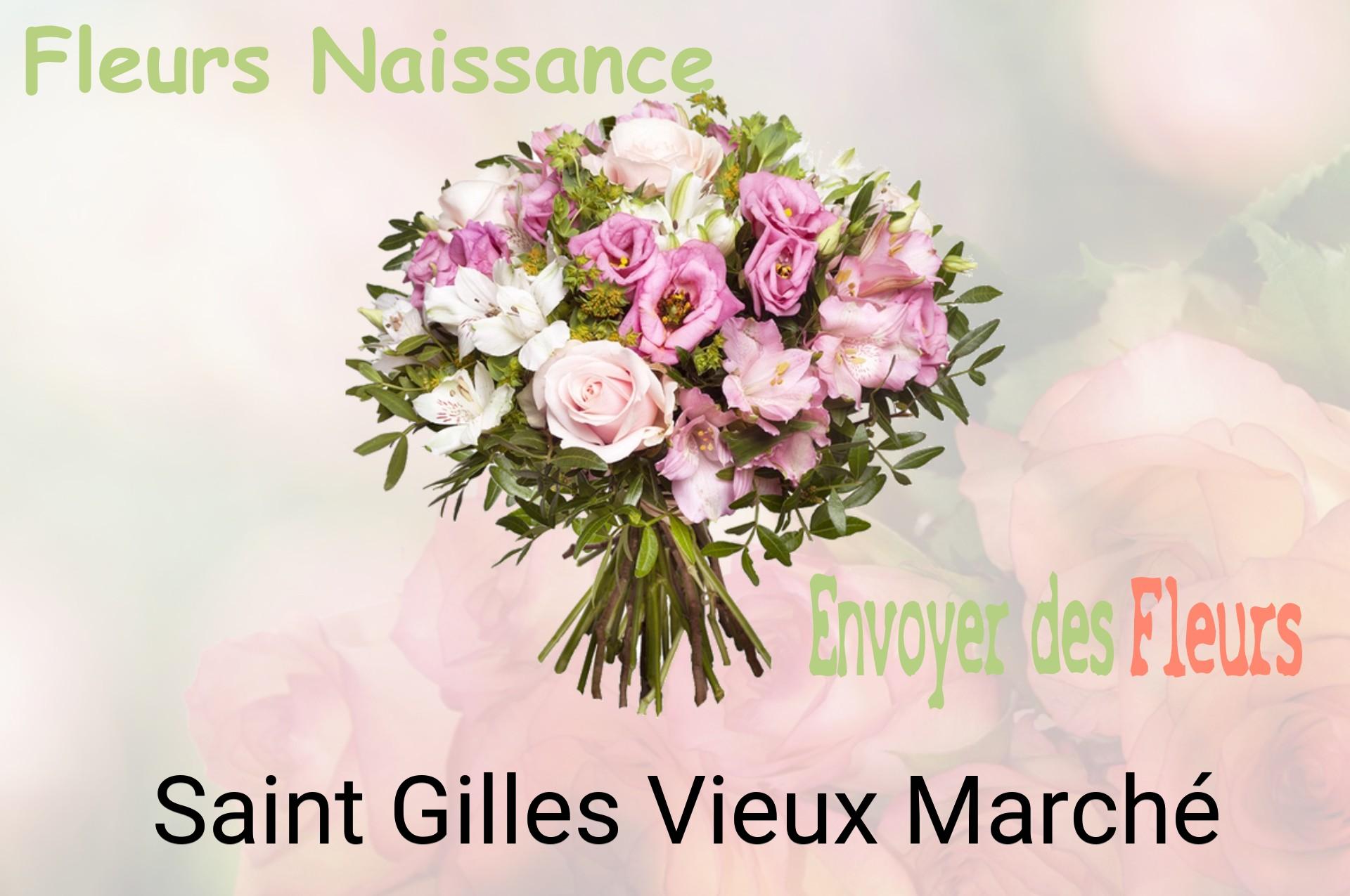 Bouquet de fleurs de naissance livré à Saint-Gilles-Vieux-Marché